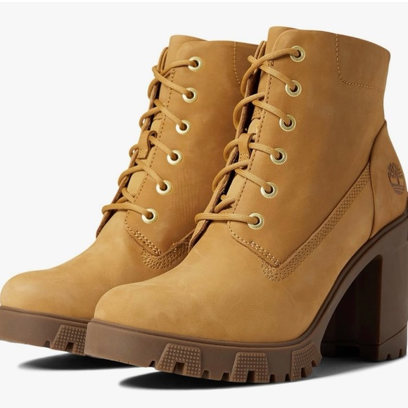 Timberland Women's Tan Heeled Boots - Picture 1 of 8